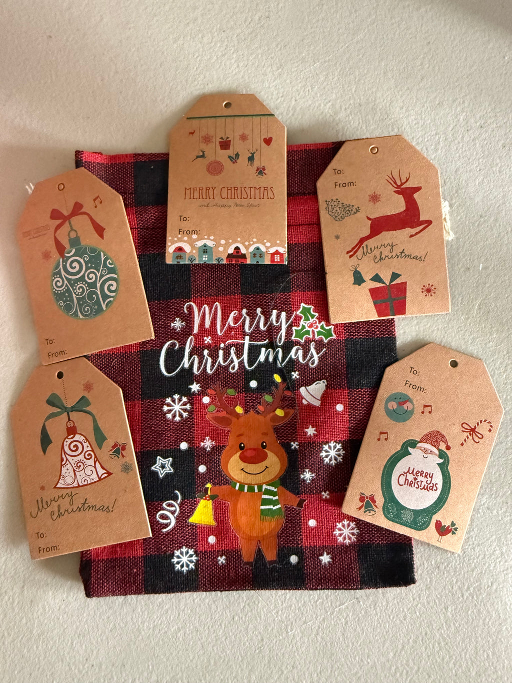 Christmas Gift Bag and Tag